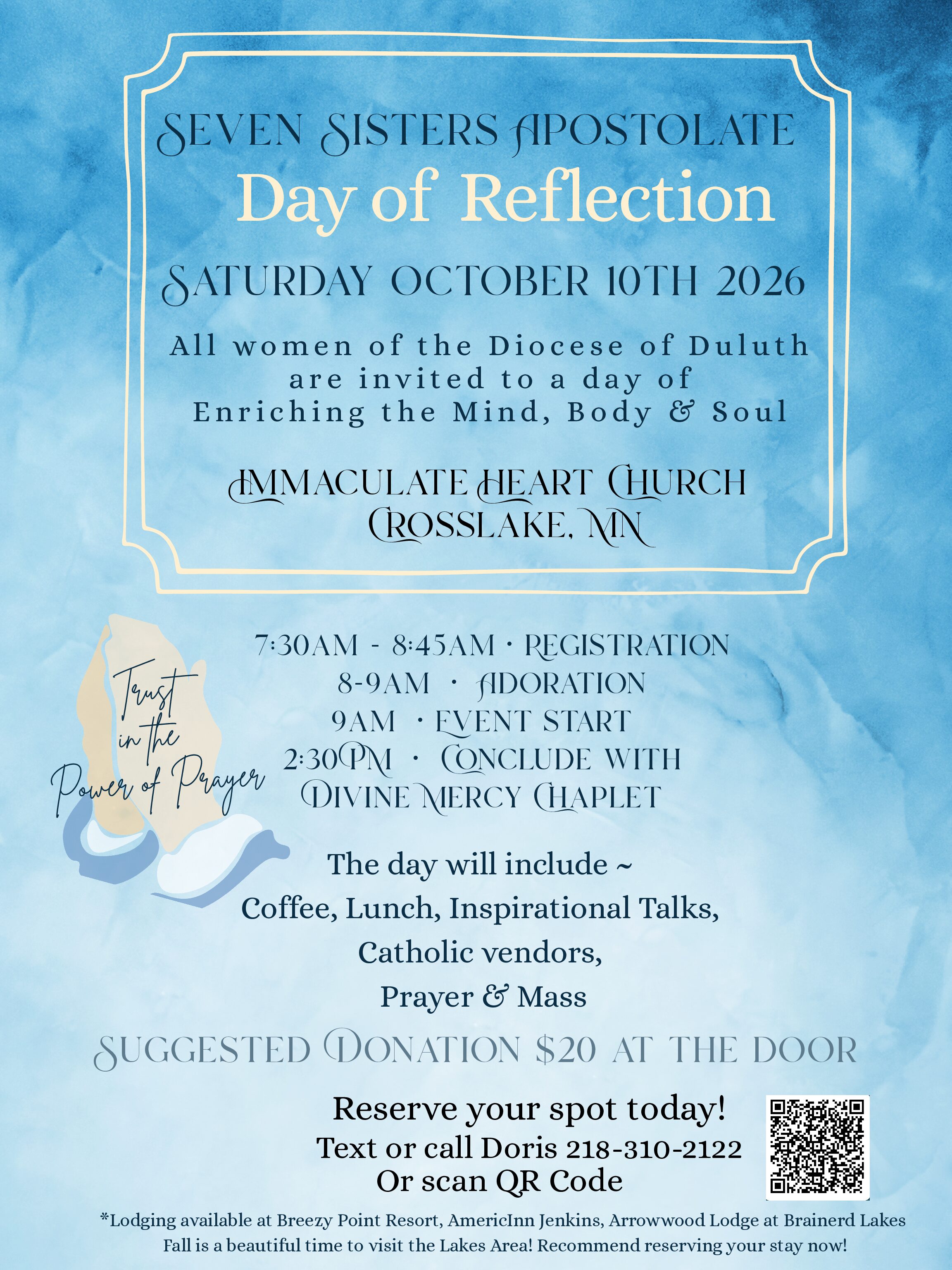 Day of Reflection – Diocese of Duluth, MN – Oct 10, 2026